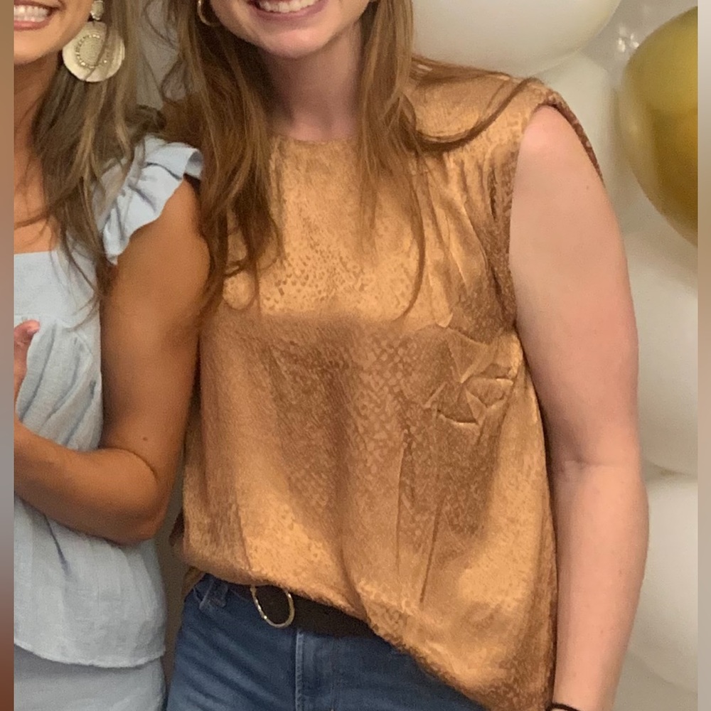 Worn once! Silky lined tank